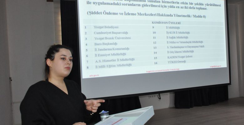 Yerköy’de, Kadına Yönelik Şiddetle Mücadele toplantısı yapıldı