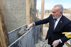 Yozgat Bozok Üniversitesinde, kenevir esaslı yapı malzemesinin diğer yapı malzemeleriyle