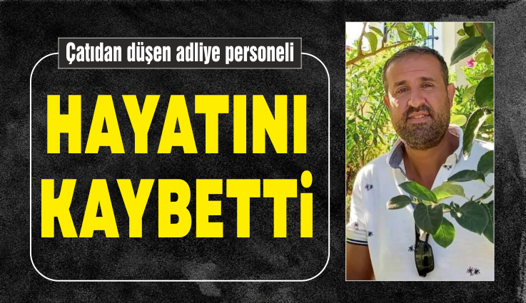 Sorgun  Adliye binasının çatısını tamir amacıyla çatıya çıkan adliye personeli