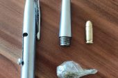 Narkotik,  1 adet kalem silah ele geçirildi