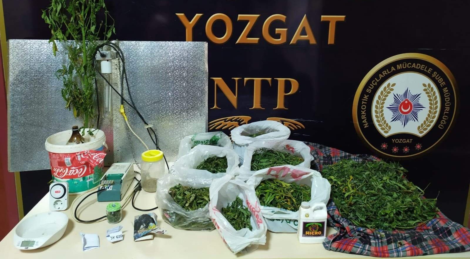 Yozgat İl Emniyet Müdürlüğü Narkotik Suçlarla Mücadele Şube Müdürlüğü ekipleri