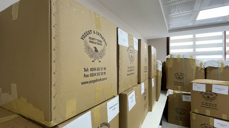 Yozgat Şehit İbrahim Yılmaz Dini İhtisas Merkezi’nde kalan depremzedelere yardımlar