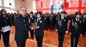 Yozgat Polis Meslek Eğitim Merkezinde (POMEM) eğitimlerini tamamlayan 545 kadın