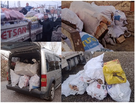 Akdağmadeni’nin Sazlıdere köyündeki İmam Hatip Abdullah Hakan Demiryürek, depremzedelere destek