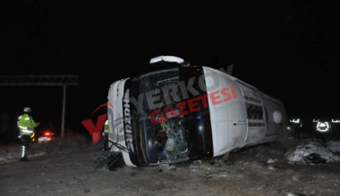 Yerköy’de otobüs kazası: 1 ölü, 25 yaralı