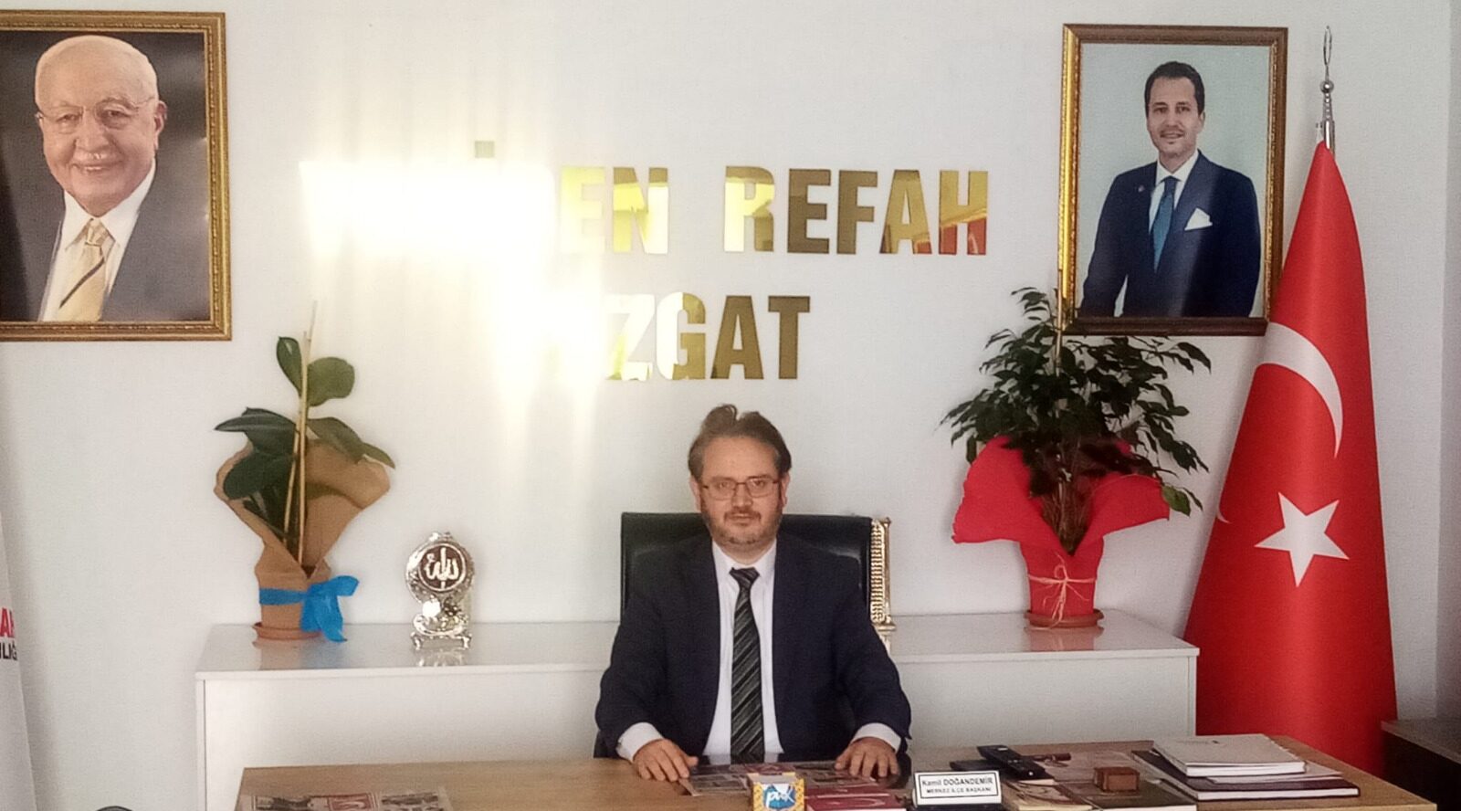 Yeniden Refah Partisi Genel Başkanı Dr. Fatih Erbakan ve teşkilat