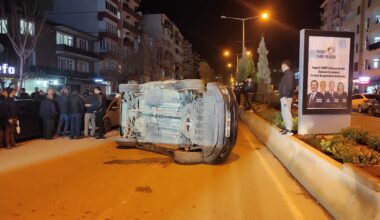 Yerköy’de Meydana Gelen Kazada Şoför Şans Eseri Yara Almadan Kurtuldu!