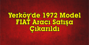 TC Yerköy Sulh Hukuk Mahallesindeki Satış Memurluğu, aşağıda belirtilen malların