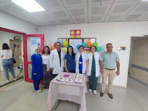 Yerköy Devlet Hastanesinde, Dünya Emzirme Haftası dolayısıyla stant kuruldu. Standı