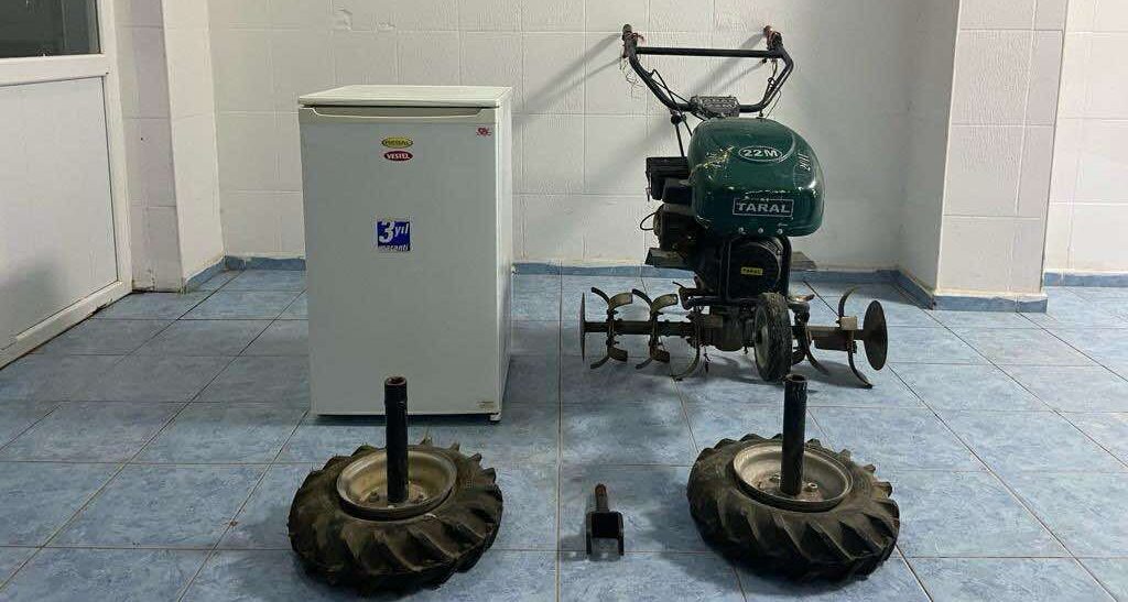 Yerköy ilçemizde M.E. isimli şahsın evinden buzdolabı ve çapa makinası