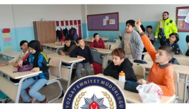 Yerköy Trafik Denetleme Büro Amirliği’nden, Öğrencilere Trafik Eğitimi