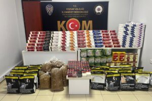 Yerköy ilçemizde yapılan operasyonda 111 bin 200 adet dolu ve