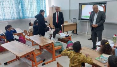 İlçe Milli Eğitim Müdüründen, İbrahim Karaoğlanoğlu İlkokuluna ziyaret