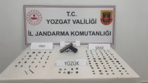 Yozgat’ın Akdağmadeni ilçesinde yapılan operasyonda, bir şüphelinin elinde bulunan tarihi