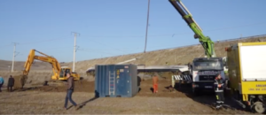 Kırıkkale’de Ankara-Kırıkkale demiryolunda bulunan bir istinat duvarının yıkılması sonucu raylara