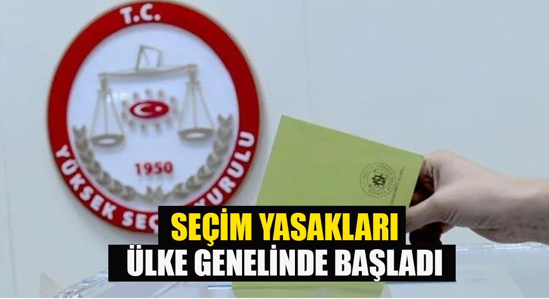 Yüksek Seçim Kurulu’nun 31 Mart’ta yapılacak yerel seçimler için belirlediği