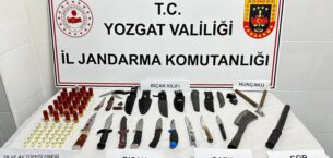 Yerköy ilçemizde yasadışı silahlar ve bıçaklar ele geçirildi