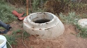 Kırıkkale’nin Delice ilçesine bağlı Çerikli beldesinde, foseptik çukurunu temizlemeye çalışan