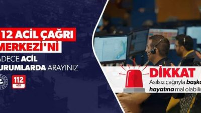 Acil durumlar için ayrılmış 112 hattı'na gereksiz aramalar artıyor: yetkililerden