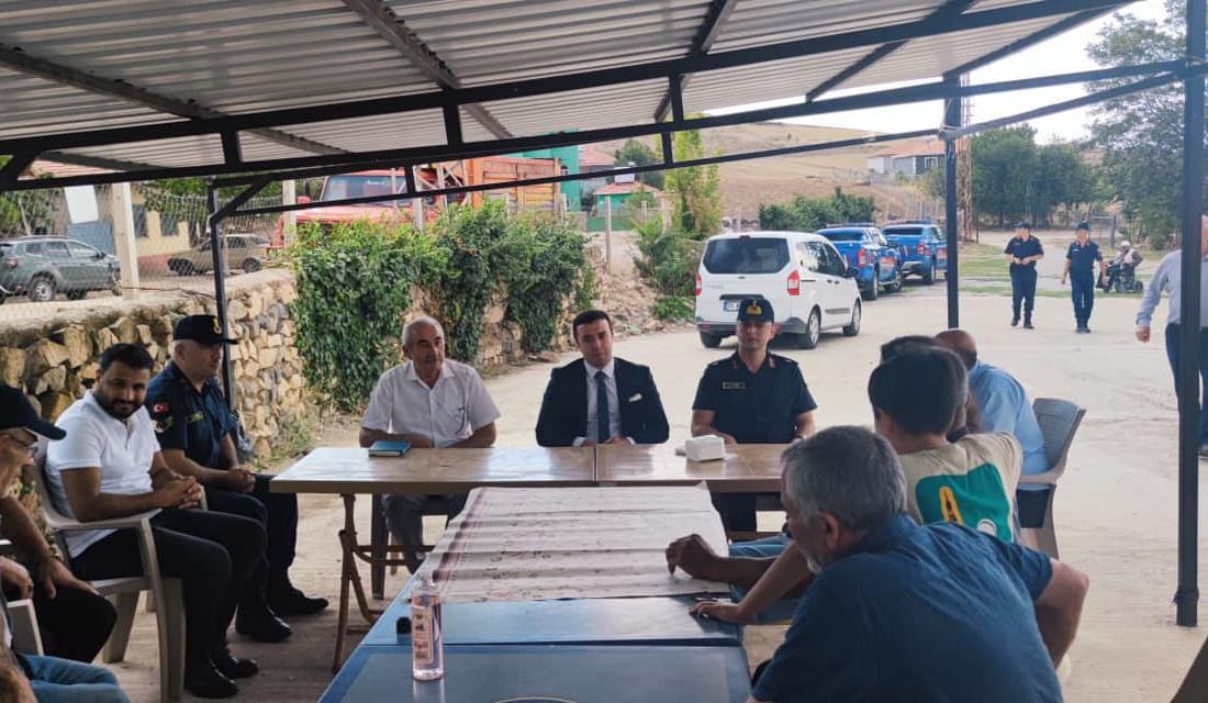 Çiçekdağı Kaymakamı Burak Dilaver Yampal, Kurum Amirleriyle Birlikte Boğazevci Köyü'nde