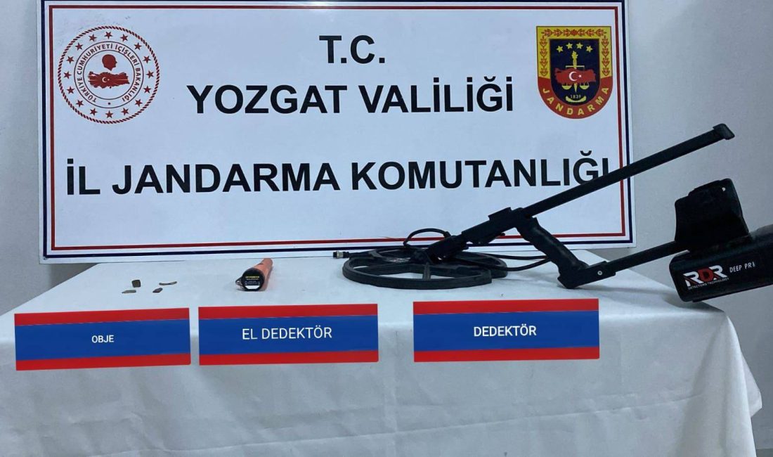 Yozgat’ta kaçak define arama faaliyetlerine müdahale: Jandarma, 1 şüpheliyi gözaltına