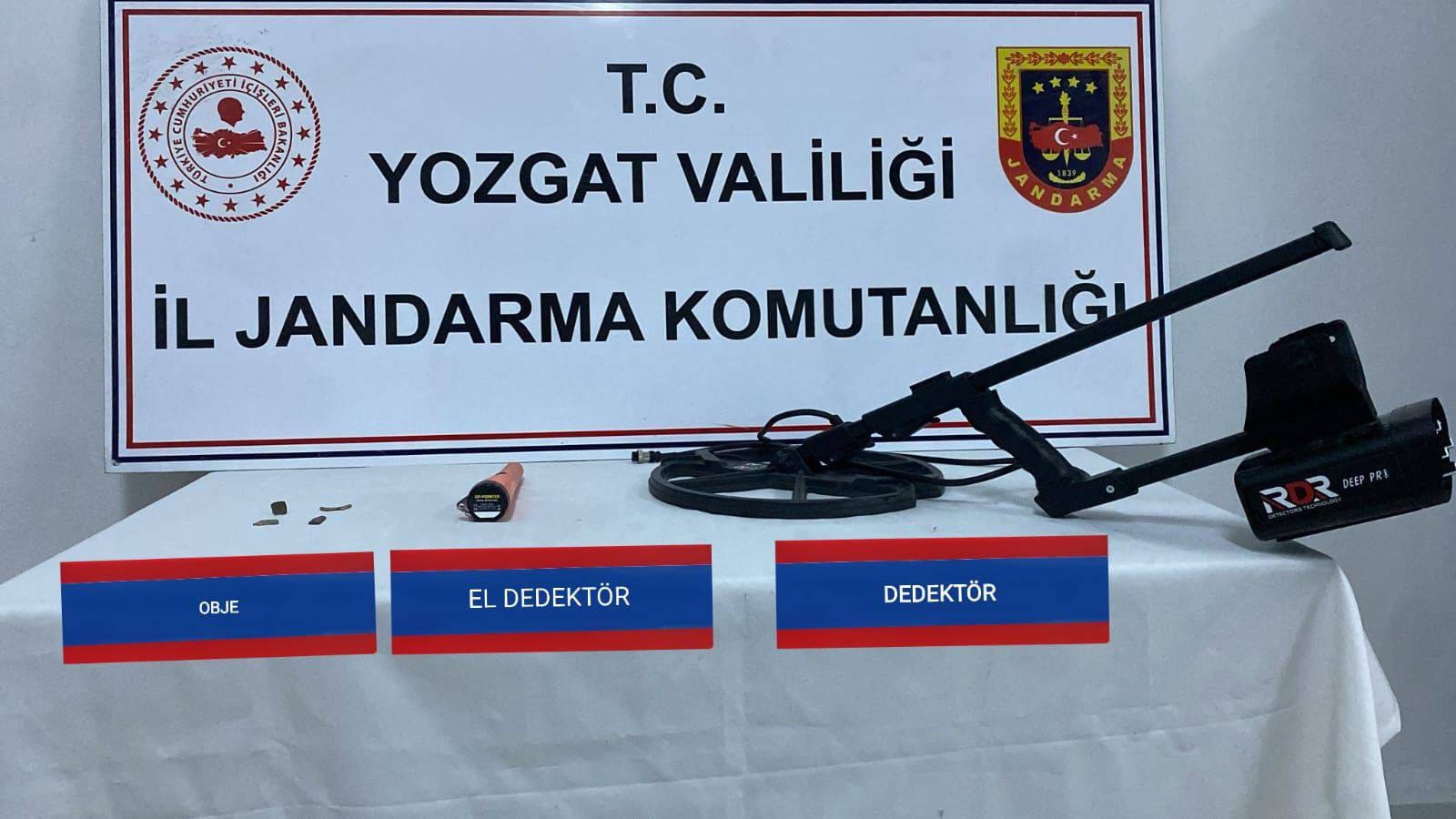 Yozgat’ta kaçak define arama faaliyetlerine müdahale: Jandarma, 1 şüpheliyi gözaltına