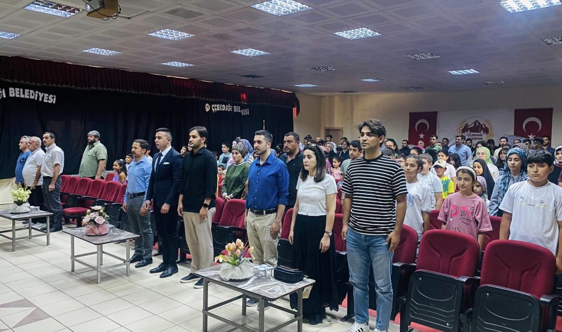 Çiçekdağı Yaz Kur’an Kursu Kapanış Programında Kaymakam Burak Dilaver Yampal,