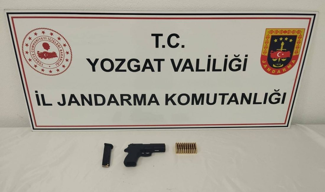 Yozgat İl Jandarma'dan Ruhsatsız Silah Operasyonu: Akdağmadeni'nde 1 Şüpheli Gözaltına