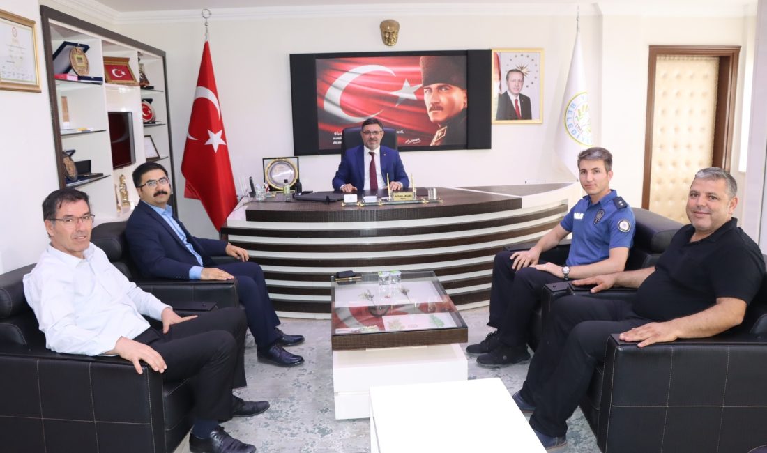 Savcı Barış Çetin ve Komiser Yardımcısı Kılıçoğlu'ndan Başkan Arslan’a Hayırlı