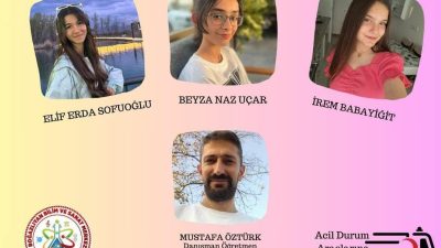 Elif Erda Sofuoğlu, Beyza Naz Uçar ve İrem Babayiğit TEKNOFEST