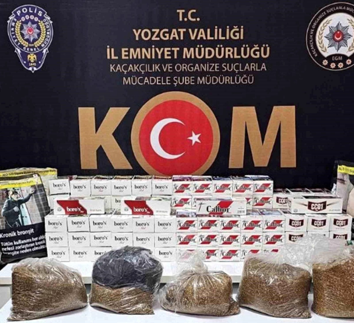 Yozgat’ta Kaçakçılık Operasyonları: 110 Bin Boş Makaron, 70 Bin Doldurulmuş