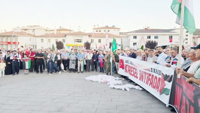Yozgat’ta Binlerce Kişinin Katılımıyla İsrail’in Gazze Saldırıları Protesto Edildi: Filistin