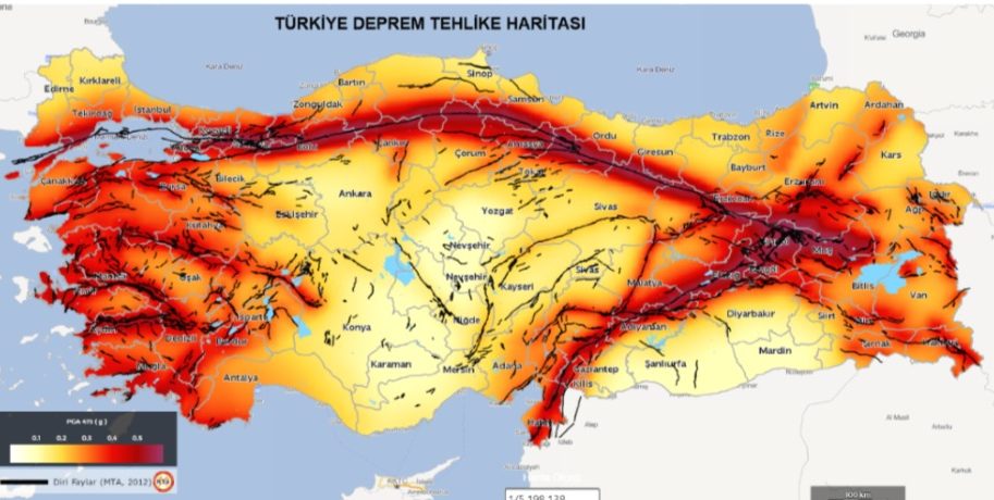 Türkiye'nin 2024 Güncellenmiş Deprem Risk Haritası: MTA'nın Yeni Diri Fay