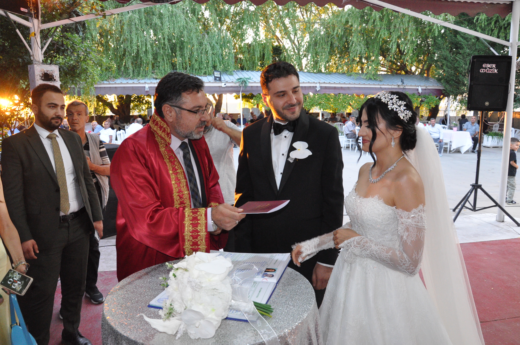Yerköy Belediye Başkanı Fatih Arslan, Gizem ve Mustafa'nın Nikah Törenine