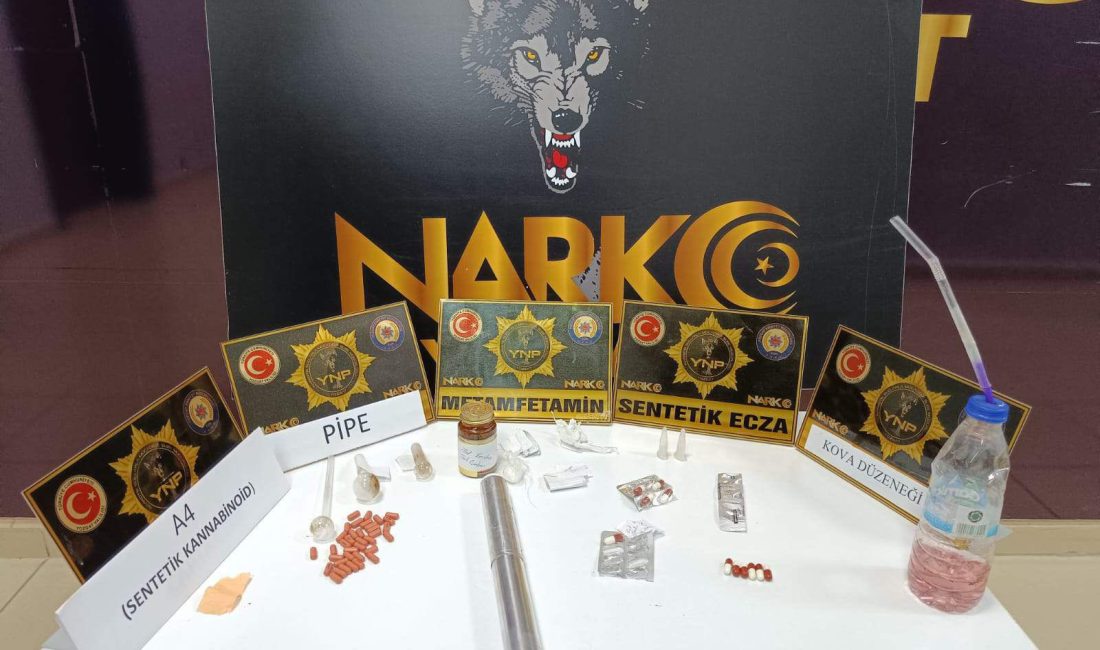 Yozgat İl Emniyet Müdürlüğü, uyuşturucu ile mücadele kapsamında önemli bir