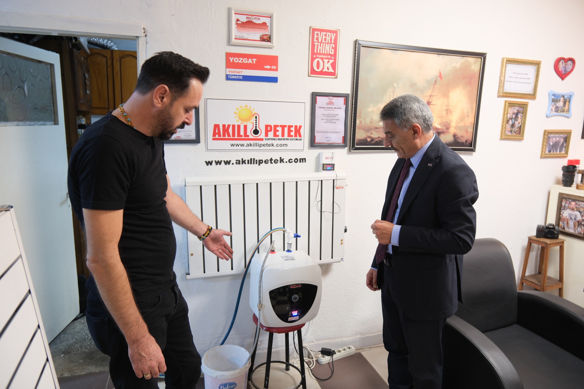 Yozgat Valisi Mehmet Ali Özkan, Bilgisayar Tamircisi Karabacak Kardeşlerin Enerji