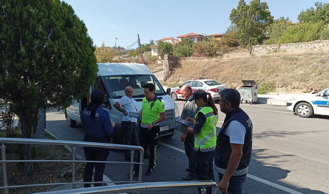 Çiçekdağı İlçesinde Taşımalı Eğitim Güvenliğine Yönelik Kapsamlı Denetim: Jandarma, Emniyet