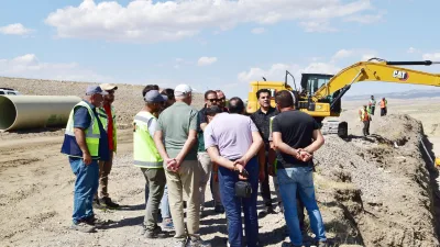 DSİ Bölge Müdürü Rahmi Şahin ve Teknik Heyet, İnandık Barajı