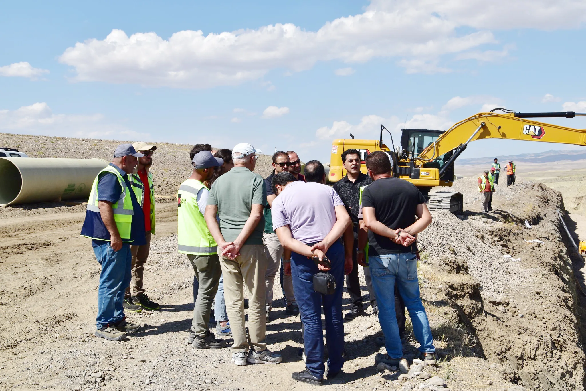 DSİ Bölge Müdürü Rahmi Şahin ve Teknik Heyet, İnandık Barajı