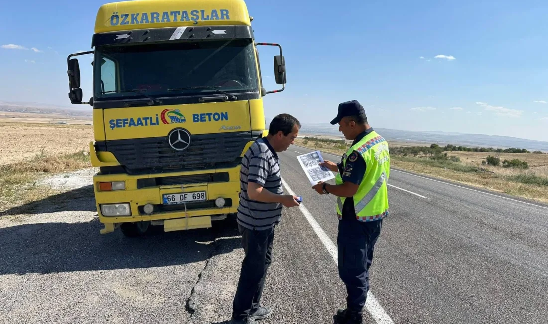 Yozgat İl Jandarma Komutanlığı'ndan Trafik Güvenliği İçin Kapsamlı Denetim: Yük
