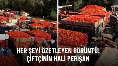 Ürünlerine maliyetin altında fiyat verilen, çoğu ürünleri ellerinde kalan çiftçiler