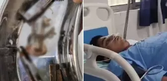 Bihar eyaletinin Doğu Champaran bölgesinde doktorlar, 22 yaşındaki bir gencin