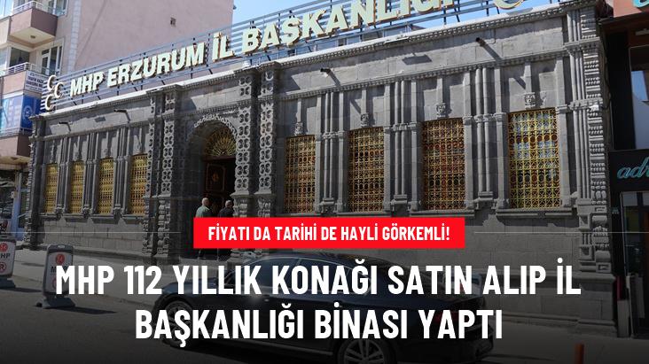 Erzurum Milliyetçi Hareket Partisi ( Mhp ) İl Başkanlığı, dönemin