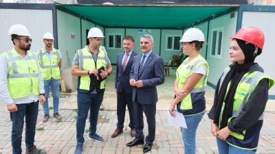 Yozgat Valisi Mehmet Ali Özkan, il merkezindeki devam eden inşaat