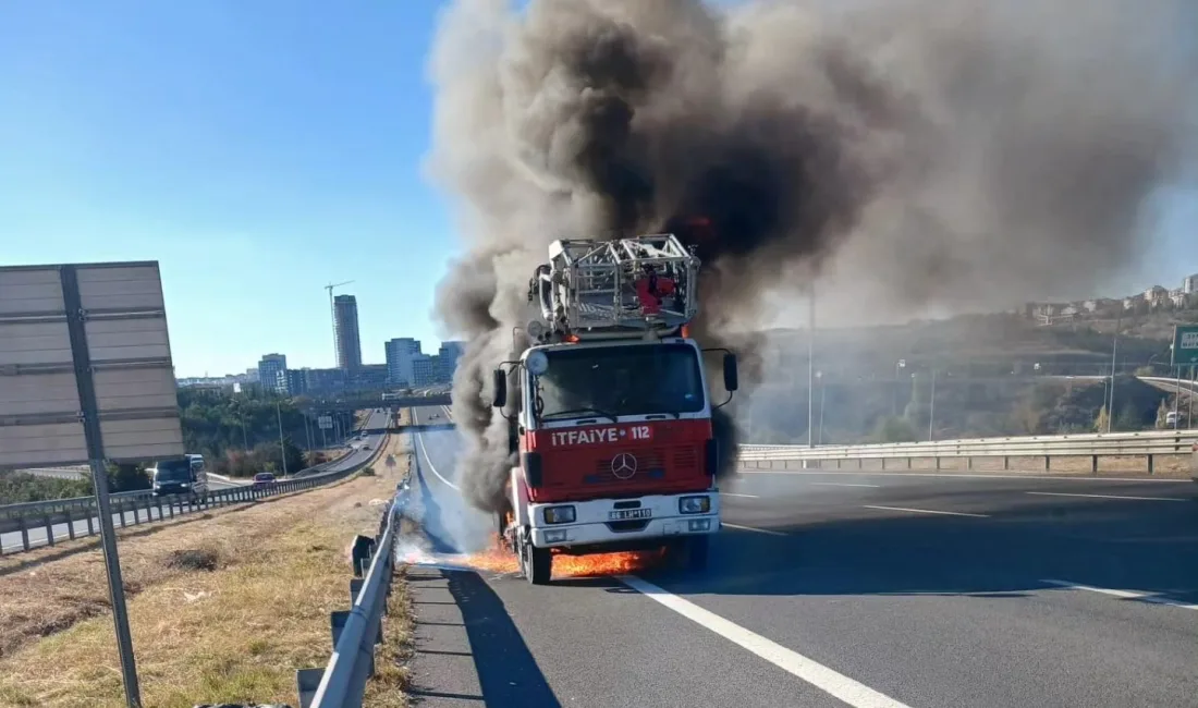 İtfaiye aracı alev alev yandı Sorgun Belediyesi’ne ait 1987 model yüksek merdivenli itfaiye aracı, yaşanan