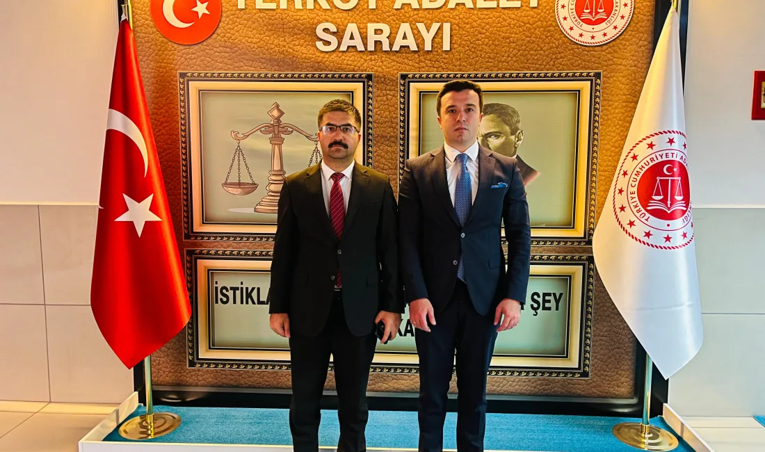 Kaymakam Burak Dilaver Yampal, Yerköy Cumhuriyet Savcısı Barış Çetin'i Ziyaret