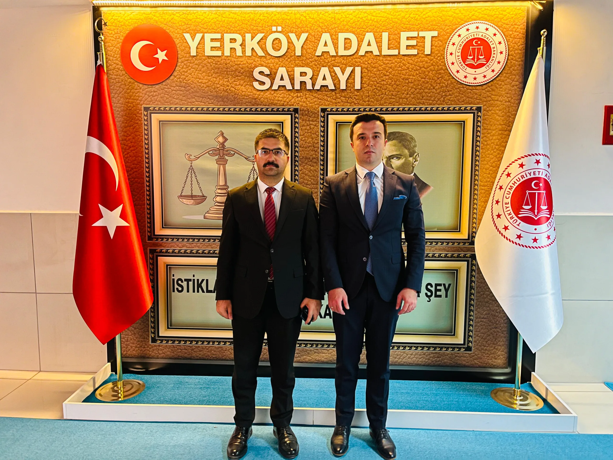 Kaymakam Burak Dilaver Yampal, Yerköy Cumhuriyet Savcısı Barış Çetin'i Ziyaret