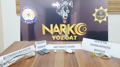 Yozgat İl Emniyet Müdürlüğü ekipleri, Sarıkaya ilçesinde durdurduğu bir araçta