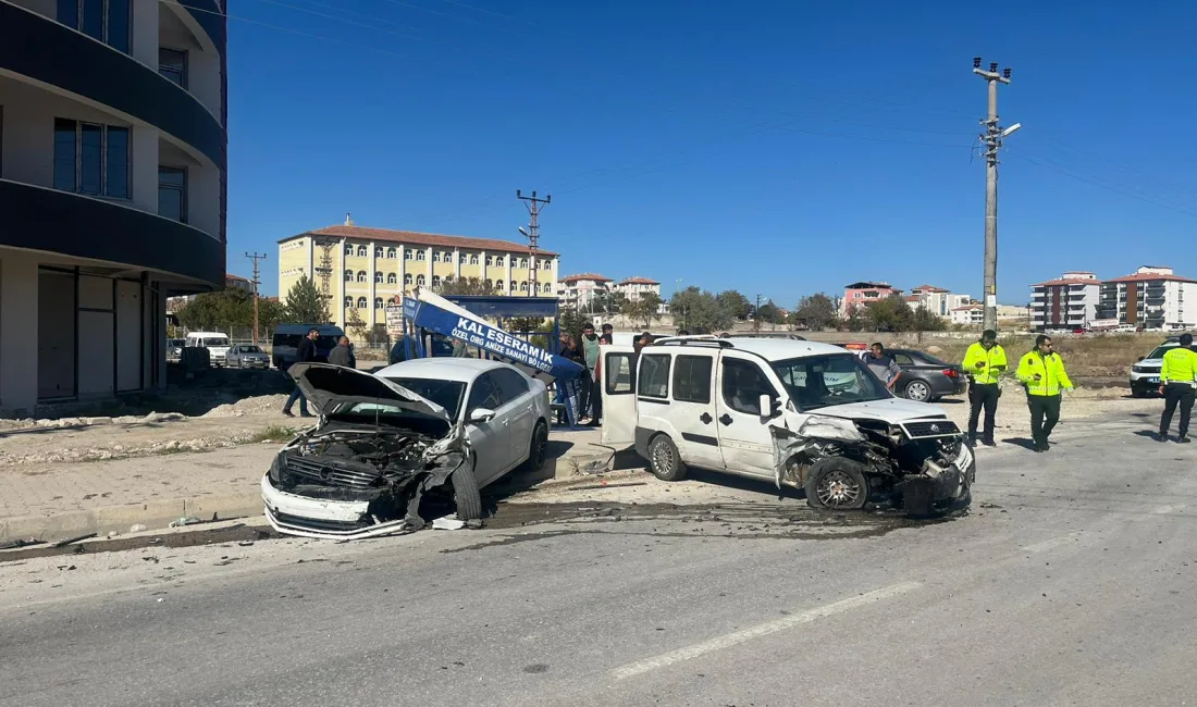 Yerköy ilçemizde 100. Yıl Mahallesi TOKİ kavşağında meydana gelen trafik