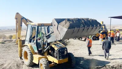 Yozgat İl Milli Eğitim Müdürü İsmail Altınkaynak, iş makineleri uygulama